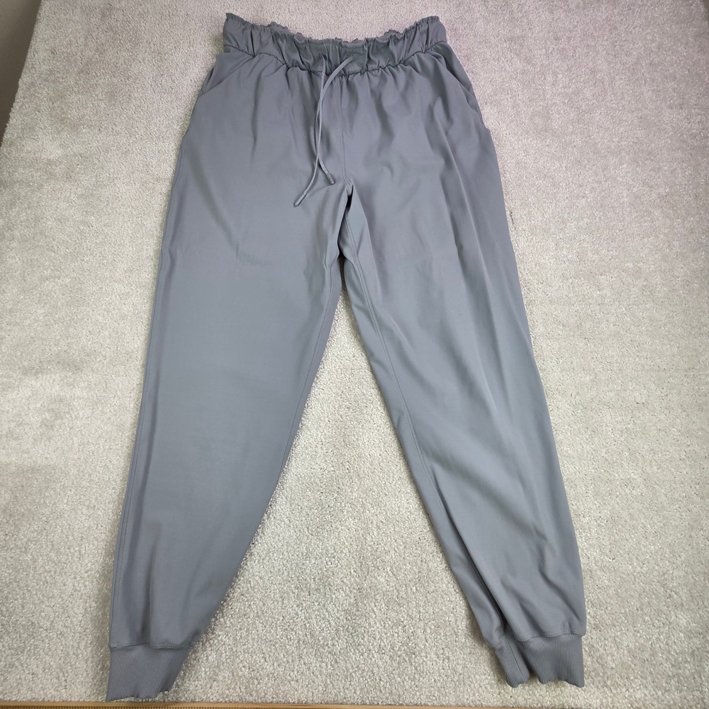 Lululemon Keep Moving Joggers Women's‎ 12 Gray Pull On Pockets Comfort